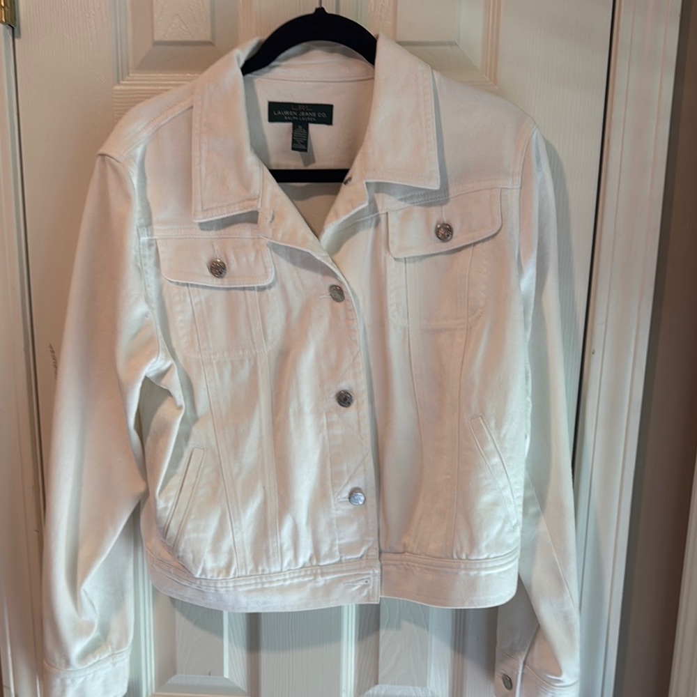 Lauren Ralph Lauren Women's White Denim Jacket